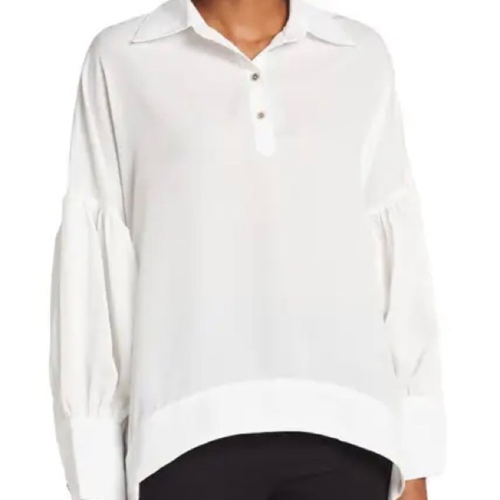 NWT Patrizia Luca Milano Oversized Puff Sleeve Top New